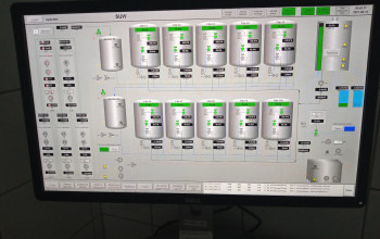 PRZEPOMPOWNI WODY PITNEJ PRZY ULICY SZKOLNEJ W BRANIEWIE 2021. Zdjęcie interfejsu programu do zarządzania stacją.